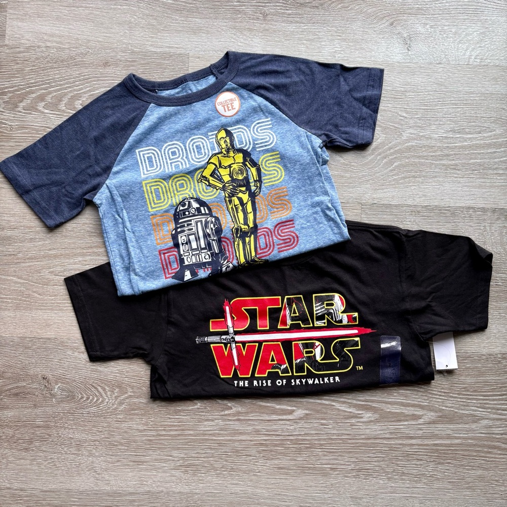 Boys 7 NWT Star Wars Tees